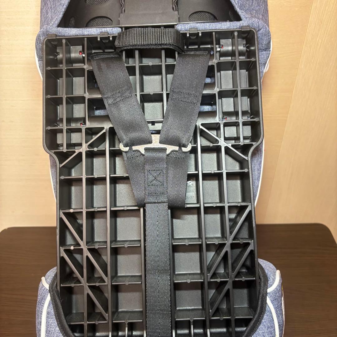【美品】 日本育児 チャイルドシート トラベルベストECプラス デニム