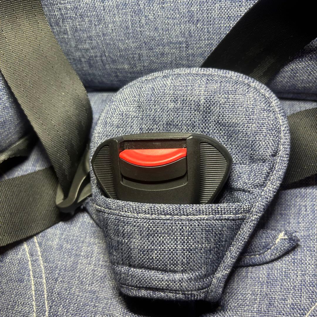 【美品】 日本育児 チャイルドシート トラベルベストECプラス デニム