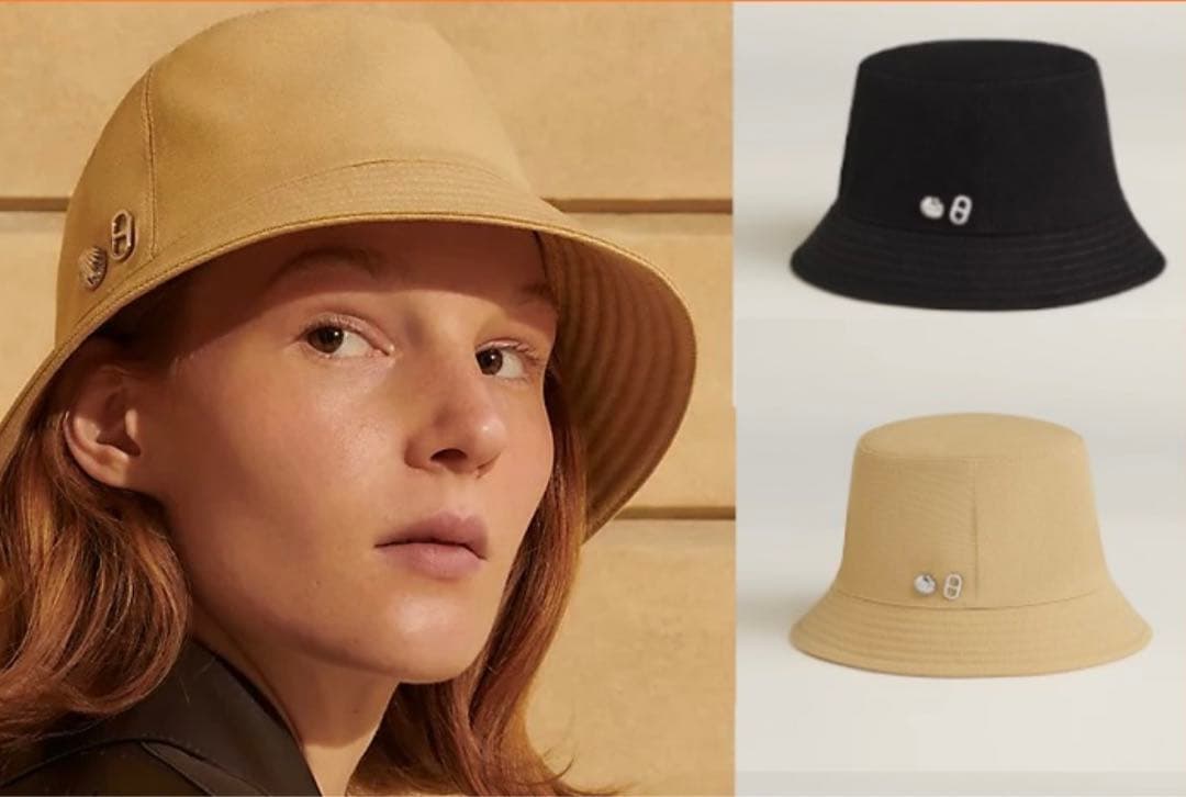 新品未使用　エルメス　ハット”ガルヴィ•シーシェル”