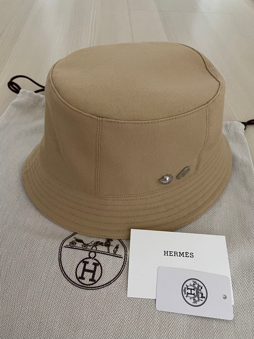 新品未使用　エルメス　ハット”ガルヴィ•シーシェル”