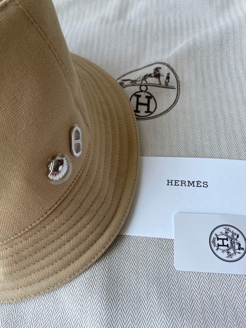 新品未使用　エルメス　ハット”ガルヴィ•シーシェル”