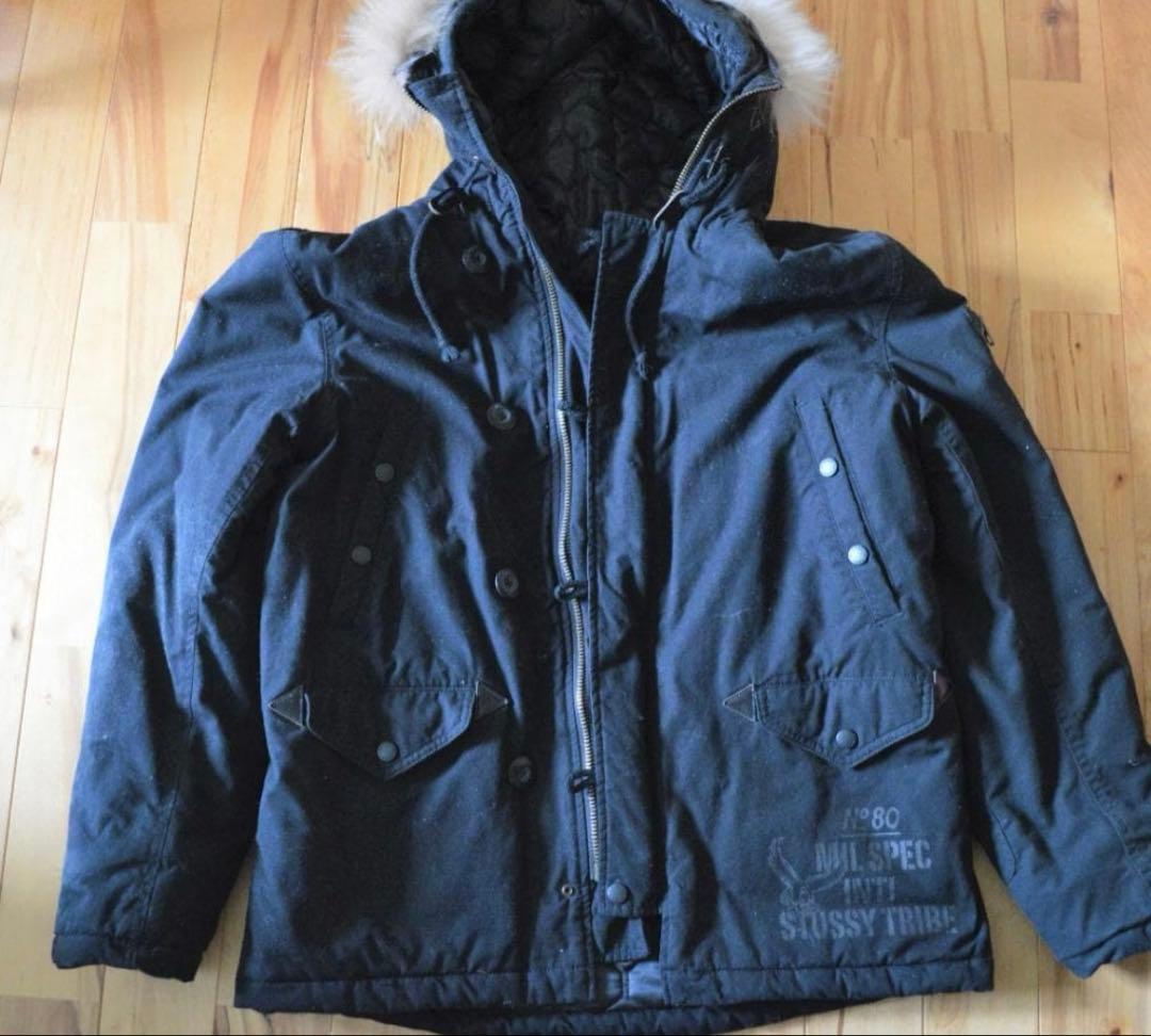 激レア! STUSSY N3Bタイプジャケット ブラック vintage