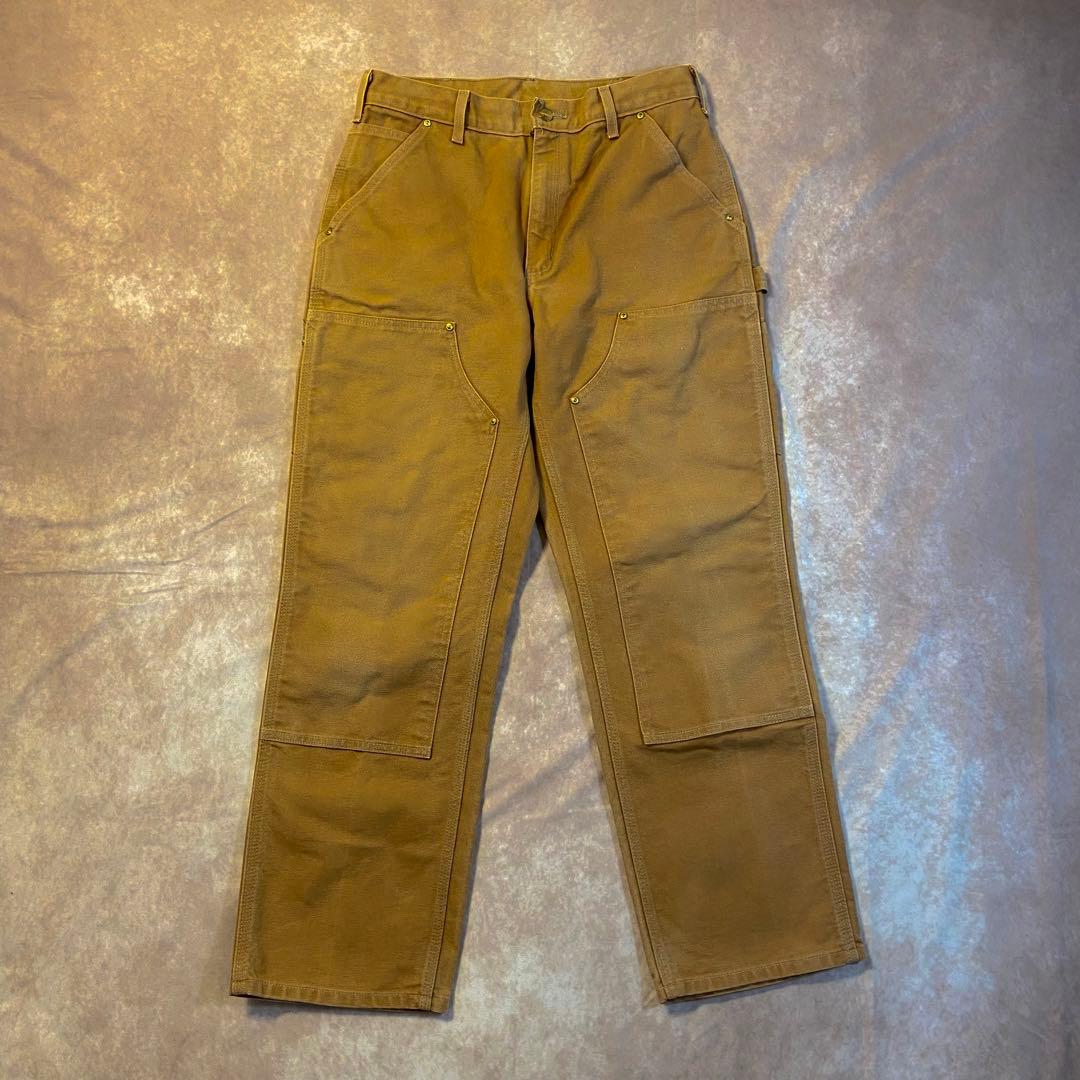Carhartt ダブルニー ペインターパンツ USA製 ブラウン 32×30