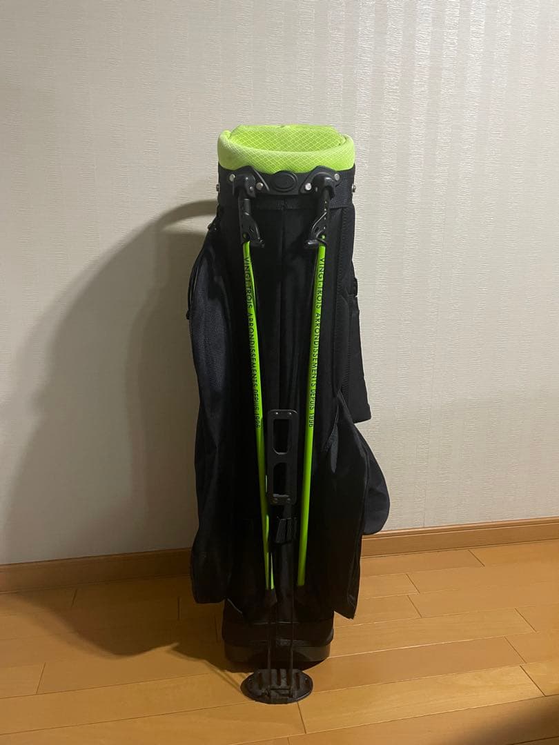 23GOLF キャディバッグ ブラック/ライム