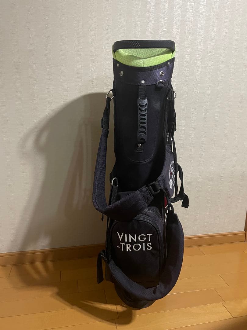 23GOLF キャディバッグ ブラック/ライム