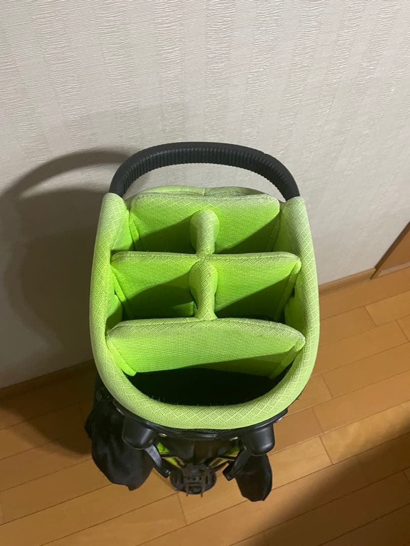23GOLF キャディバッグ ブラック/ライム