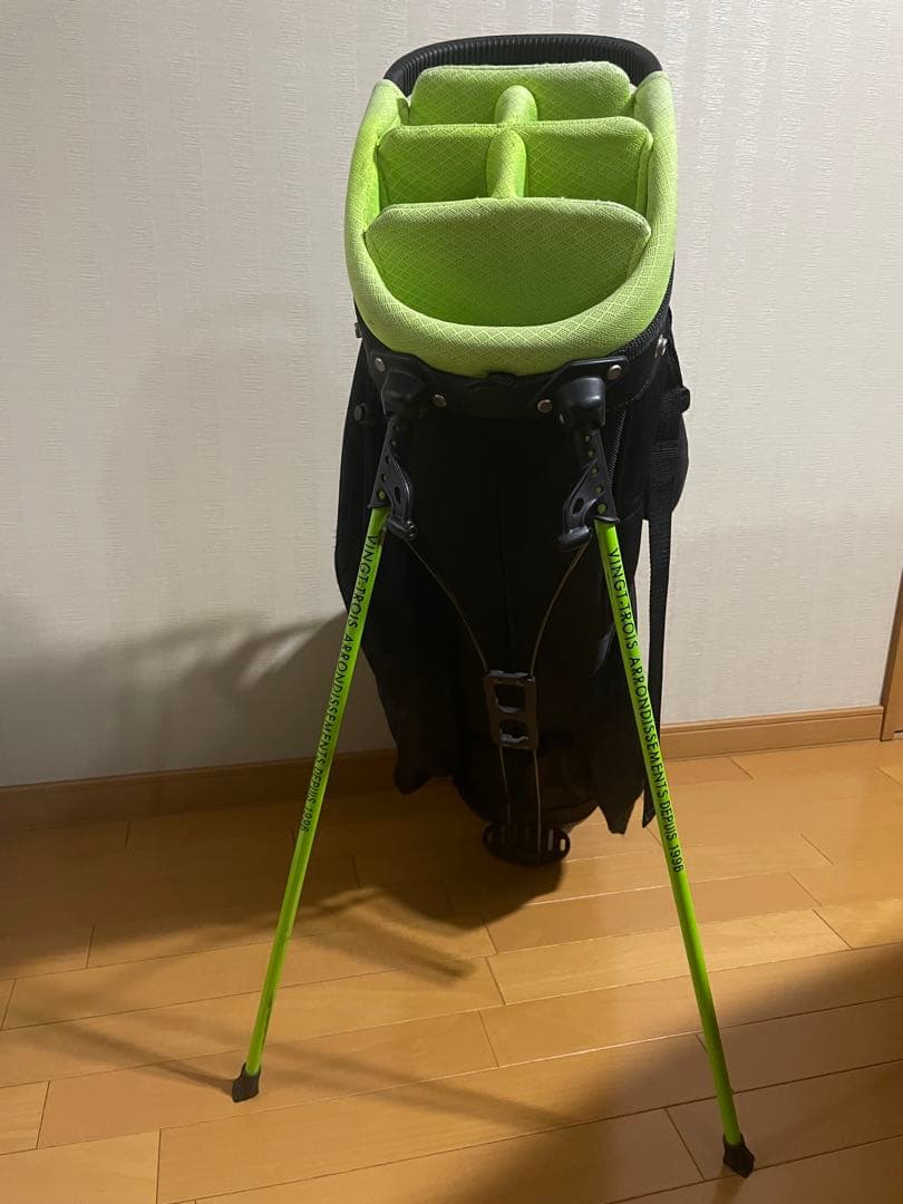 23GOLF キャディバッグ ブラック/ライム
