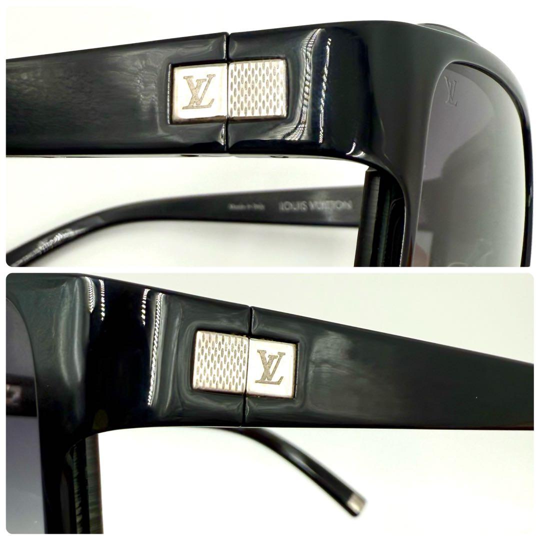 鑑定済 ルイヴィトン サングラス エニグムGM 58□15 サングラス ブラック