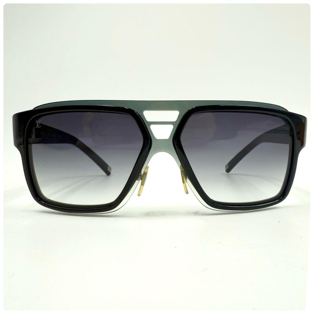 鑑定済 ルイヴィトン サングラス エニグムGM 58□15 サングラス ブラック