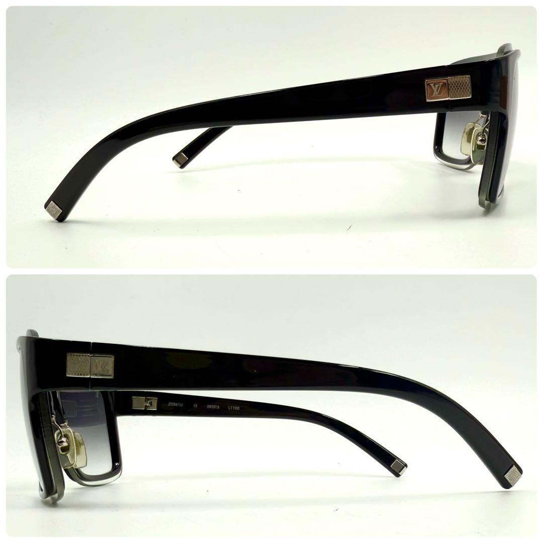 鑑定済 ルイヴィトン サングラス エニグムGM 58□15 サングラス ブラック