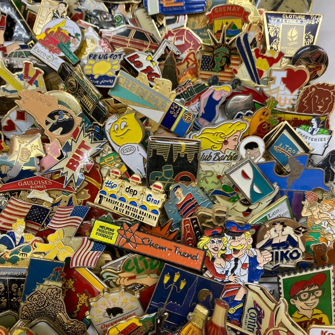 フランス雑貨★ピンバッジ大量250個セット★WJC01