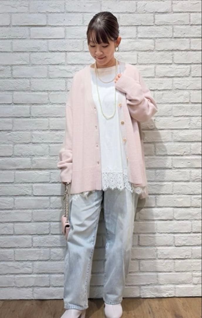 Arpege story 裾レースロンＴ