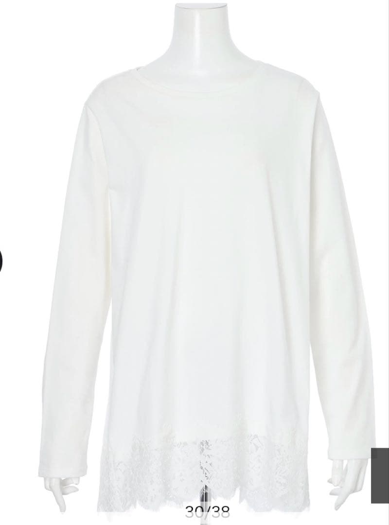 Arpege story 裾レースロンＴ