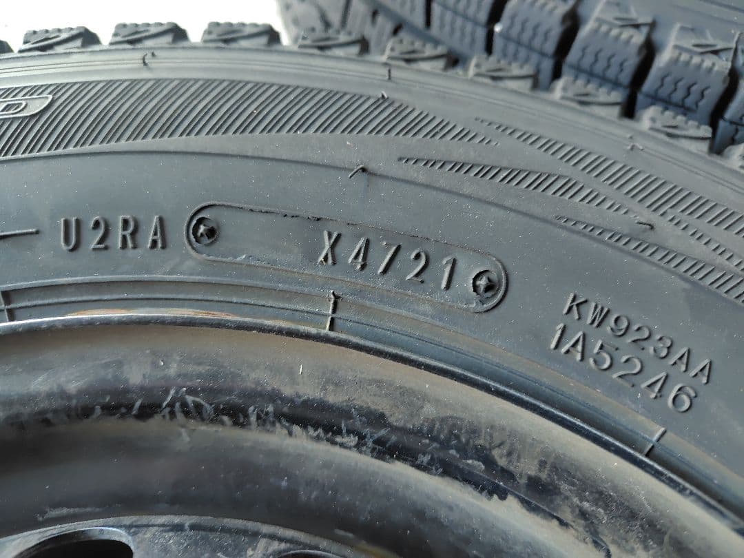 ダンロップ 145/80R12 78/80N 軽バン スタッドレスタイヤセット