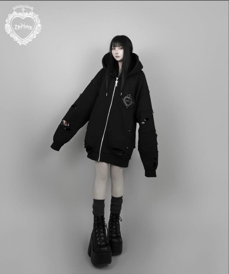 【最終値下げ】DimMoire ディムモアール　魔導士パーカー　ブラック