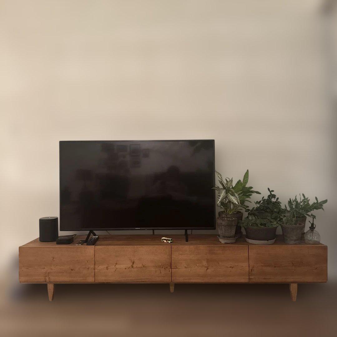 神マイケル様用⭐︎テレビボード200㎝ミディアムブラウン色 無垢材