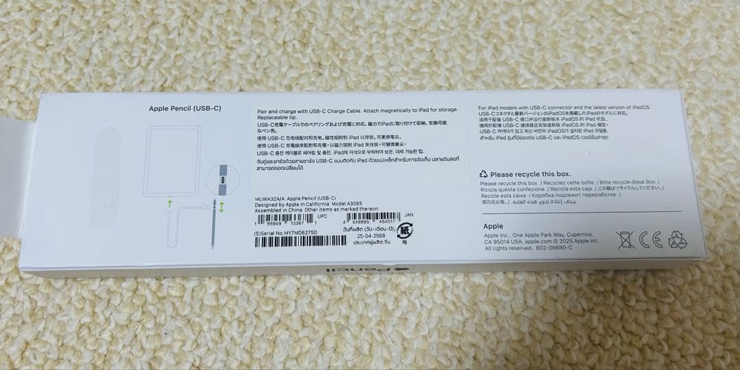 iPadアクセサリー Apple Pencil(USB-C)