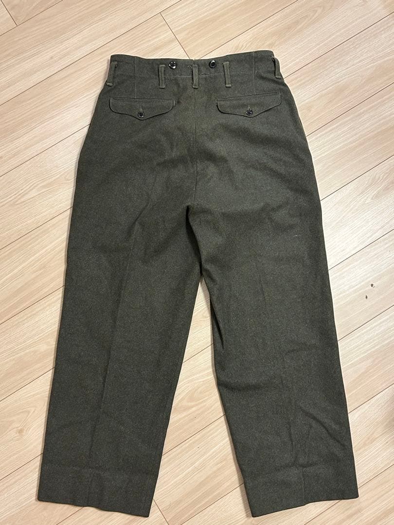 ミリタリー 50s ?ウールパンツ スラックス　トラウザー 古着