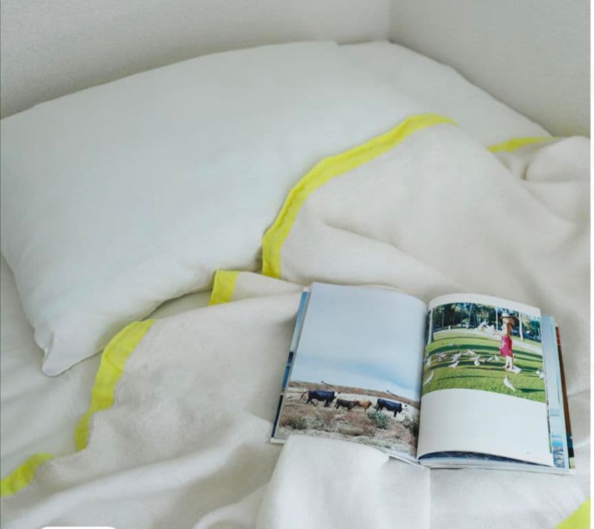 美品ラプアン カンクリ リネン ブランケット LAPUAN KANKURIT