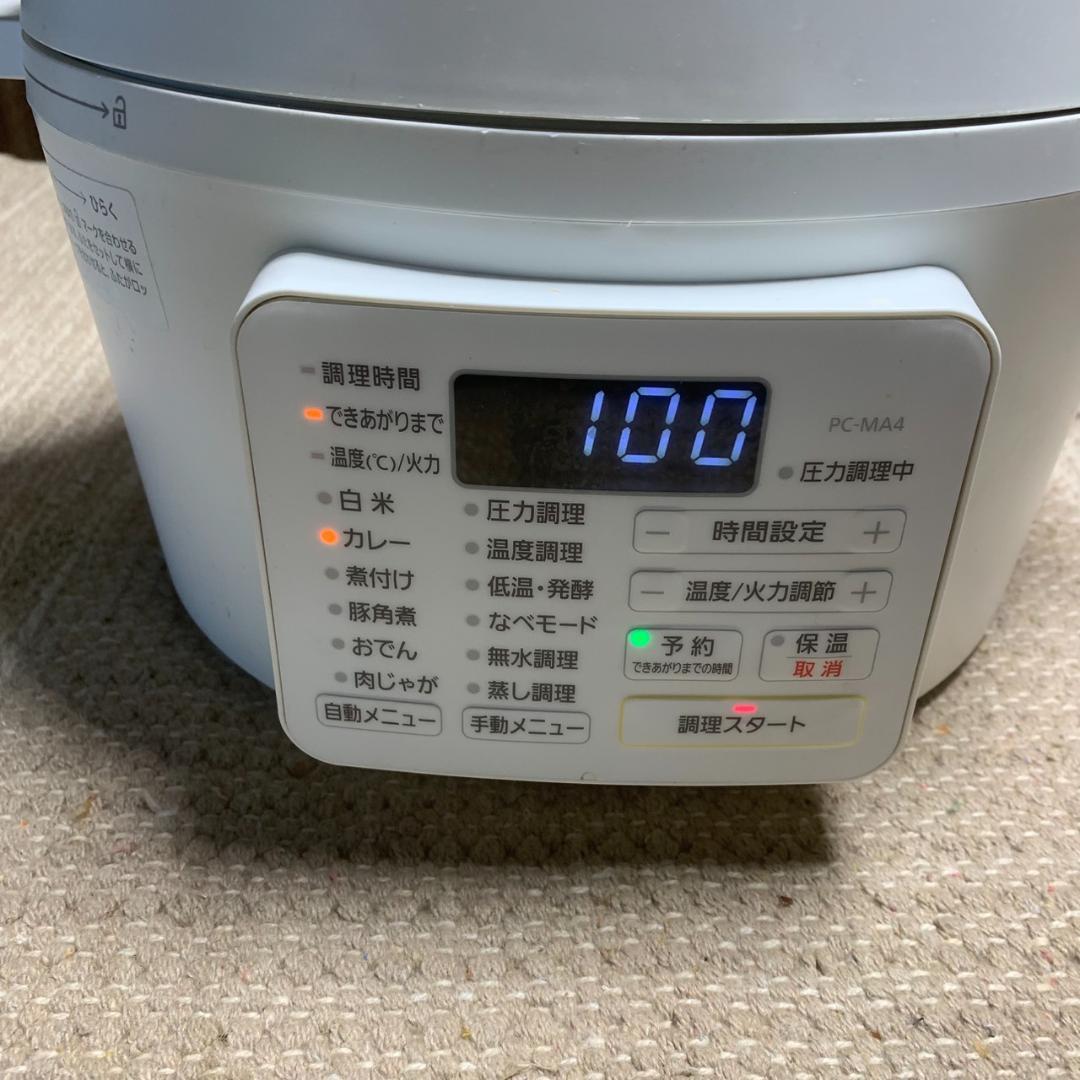 K165 アイリスオーヤマ 電気圧力鍋 2021年 PC-MA4-W