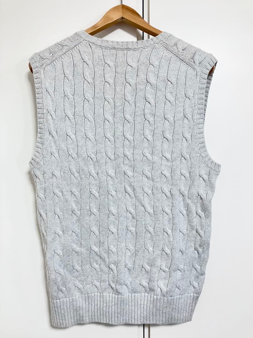 POLO RALPH LAURENポロラルフローレンのケーブルニットベスト　M/