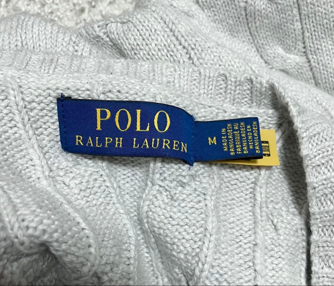 POLO RALPH LAURENポロラルフローレンのケーブルニットベスト　M/