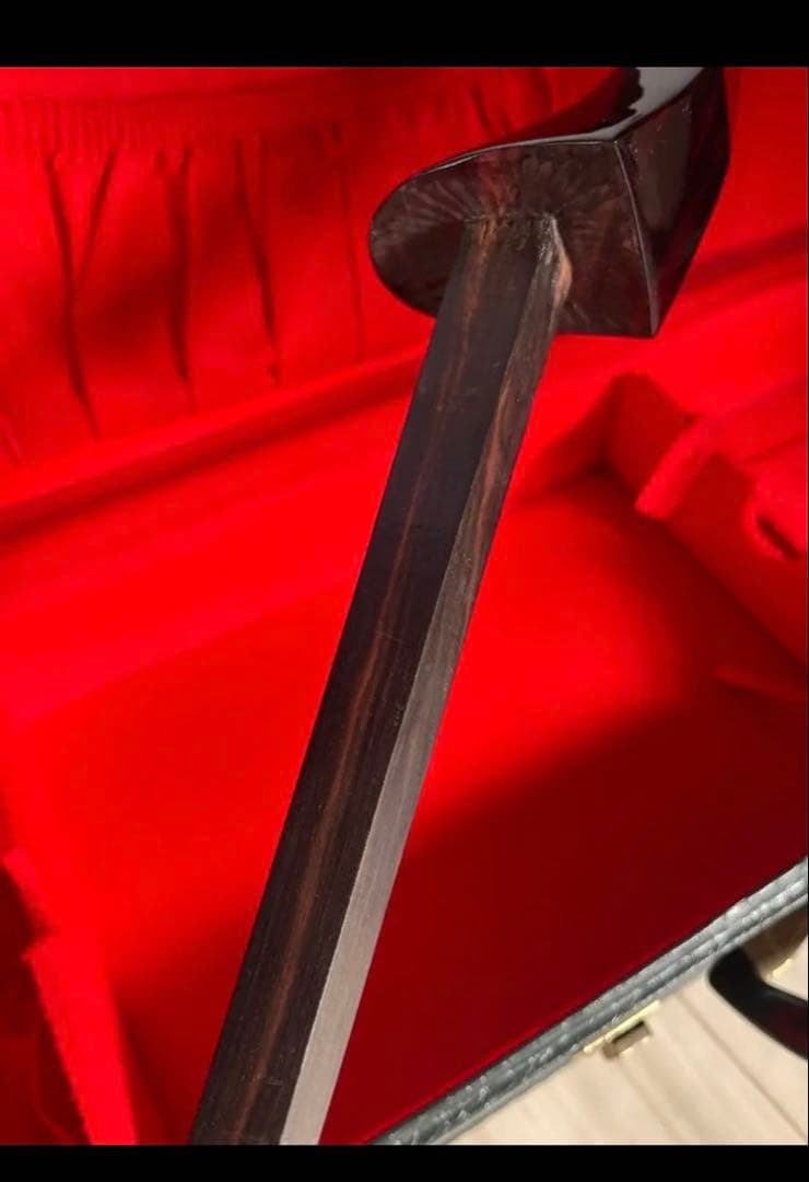 黒檀　真壁型　三線　強化張り　黒木