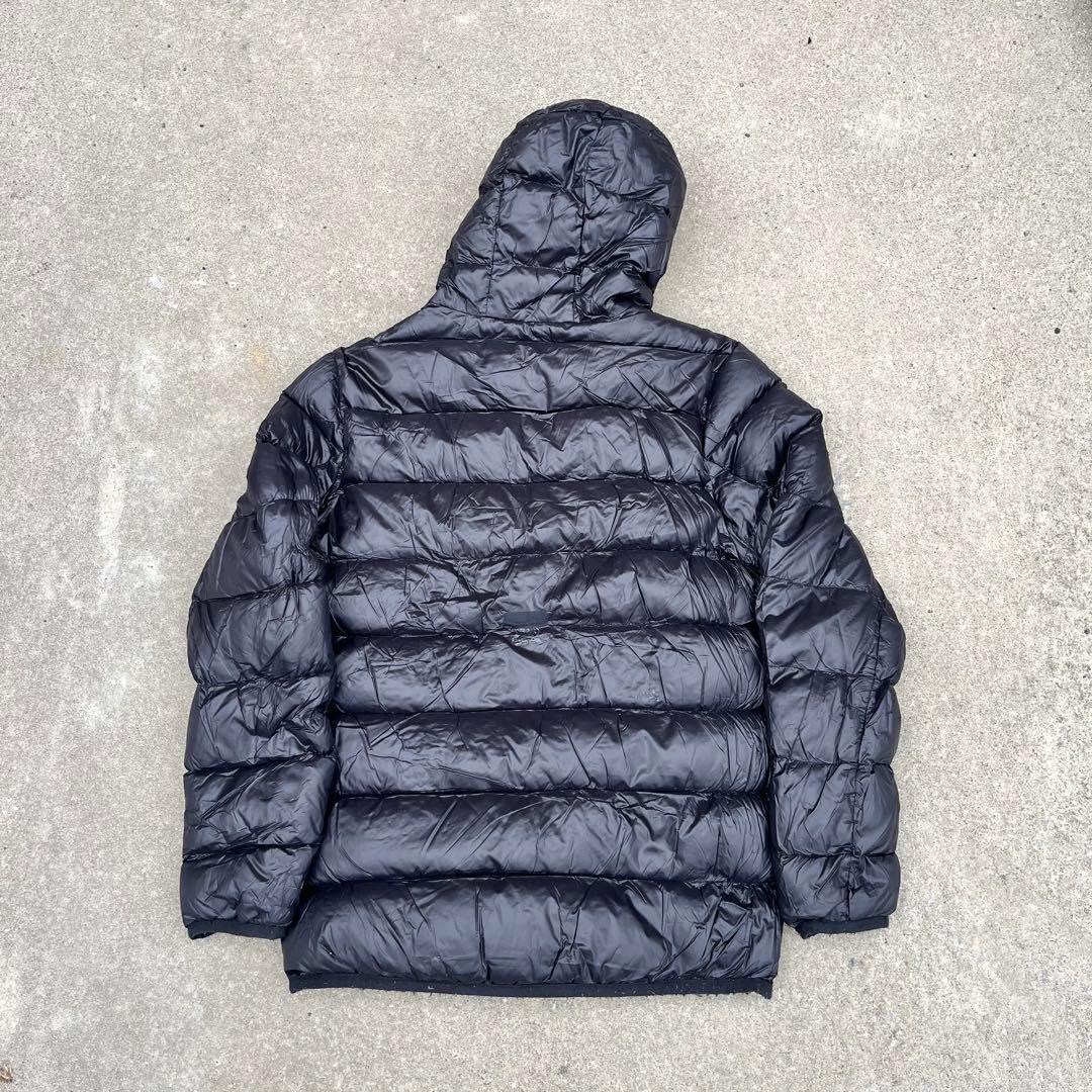 【金タグ】DIESEL ディーゼル ダウンジャケット ロゴパッチ 黒 M