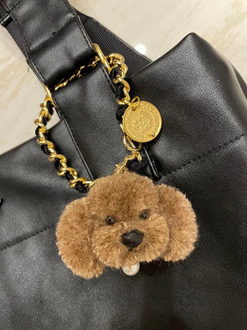 MUVEIL ドッグチャーム 小 プードル ココア