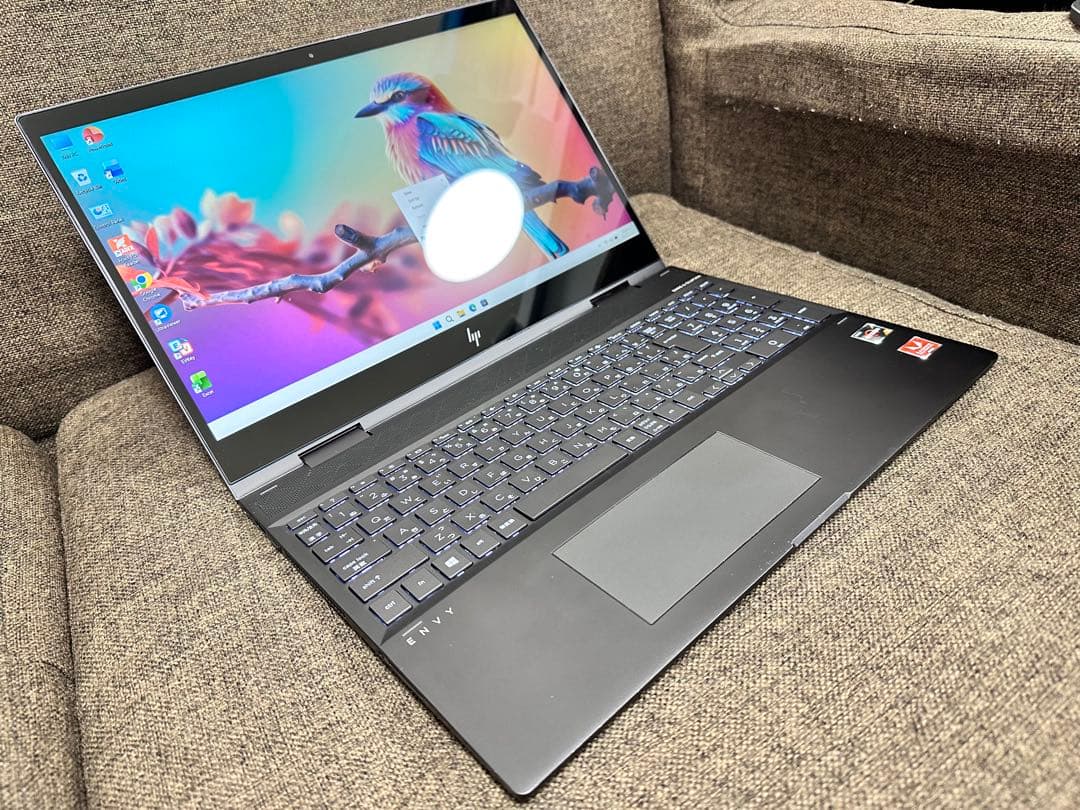 HP Envy 15.6インチ　2in1 バッテリー100% office 永続