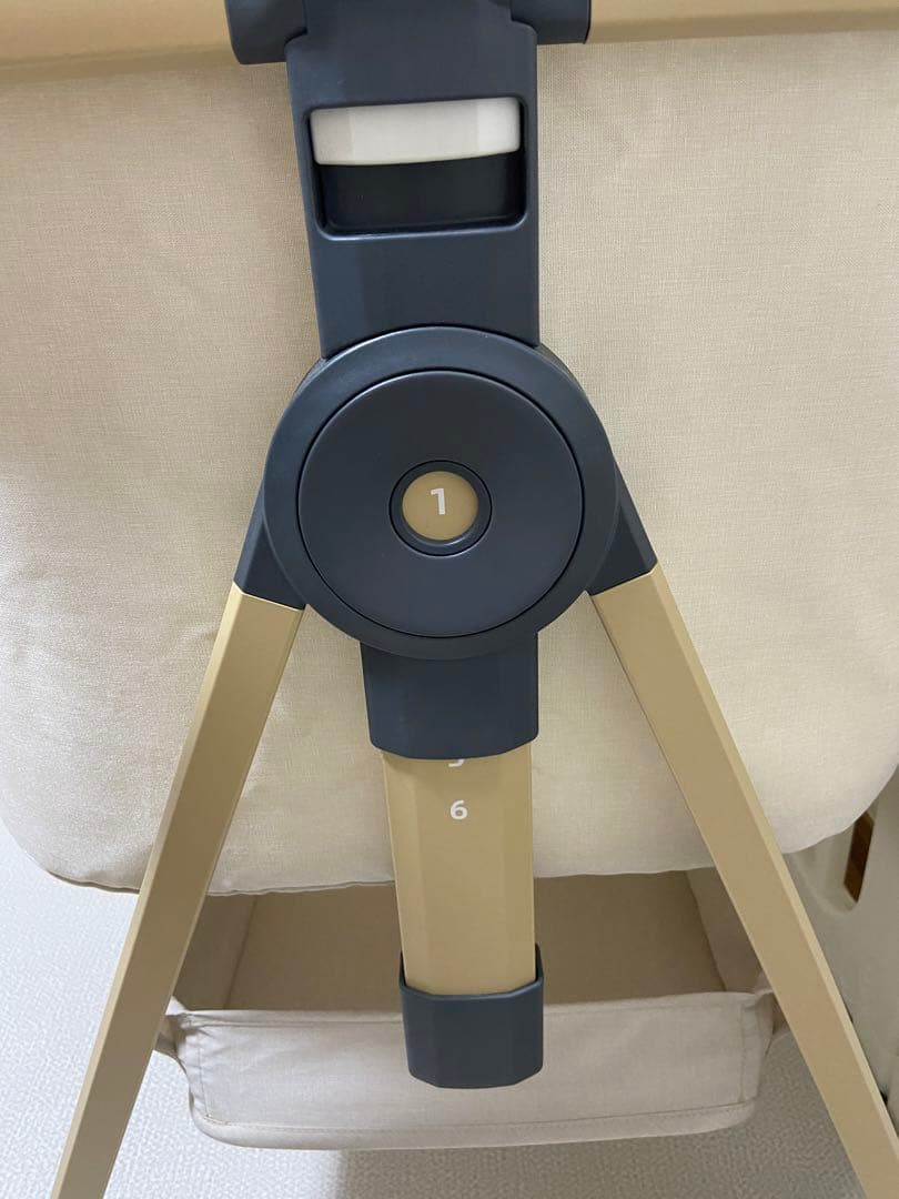 HZDMJ ベージュ ベビーベッド 高さ調整機能付き