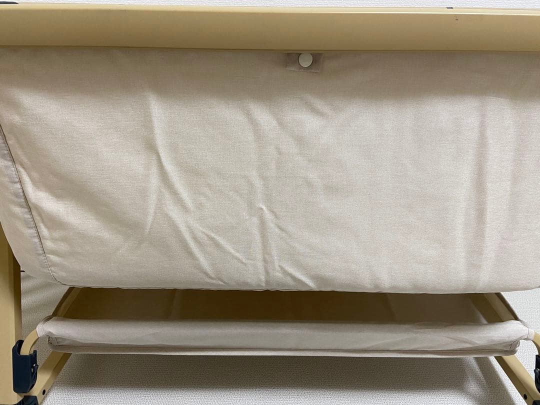 HZDMJ ベージュ ベビーベッド 高さ調整機能付き