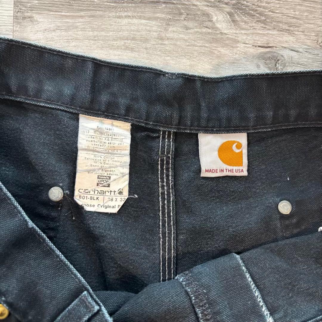 v*y様 鋼鉄フェード USA製 B01カーハート ダブルニーブラック#525