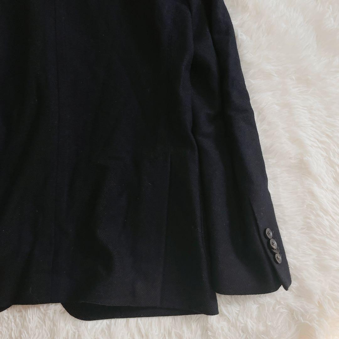 LARDINI ウール テーラードジャケット 48サイズ メンズ ブラック 黒