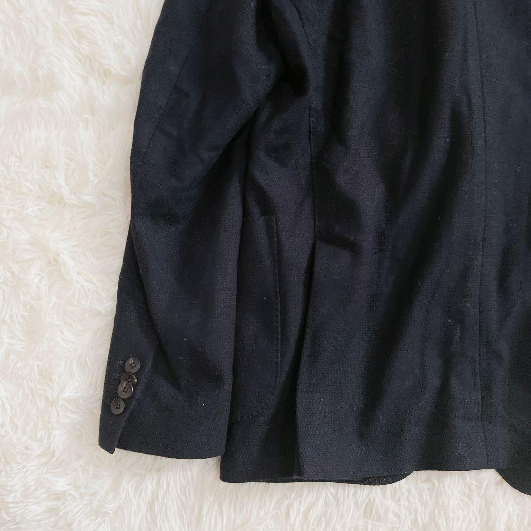 LARDINI ウール テーラードジャケット 48サイズ メンズ ブラック 黒