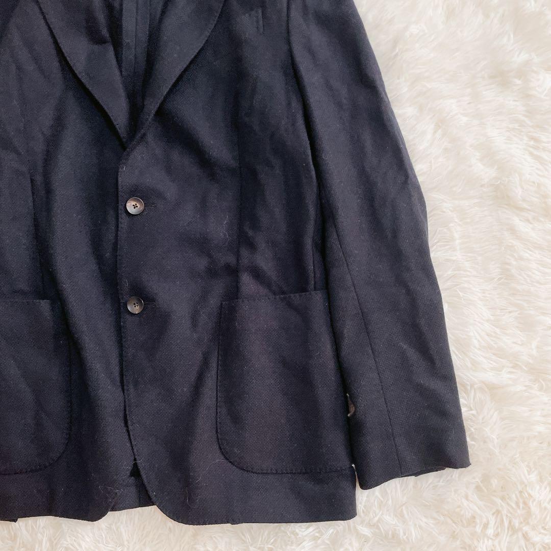 LARDINI ウール テーラードジャケット 48サイズ メンズ ブラック 黒