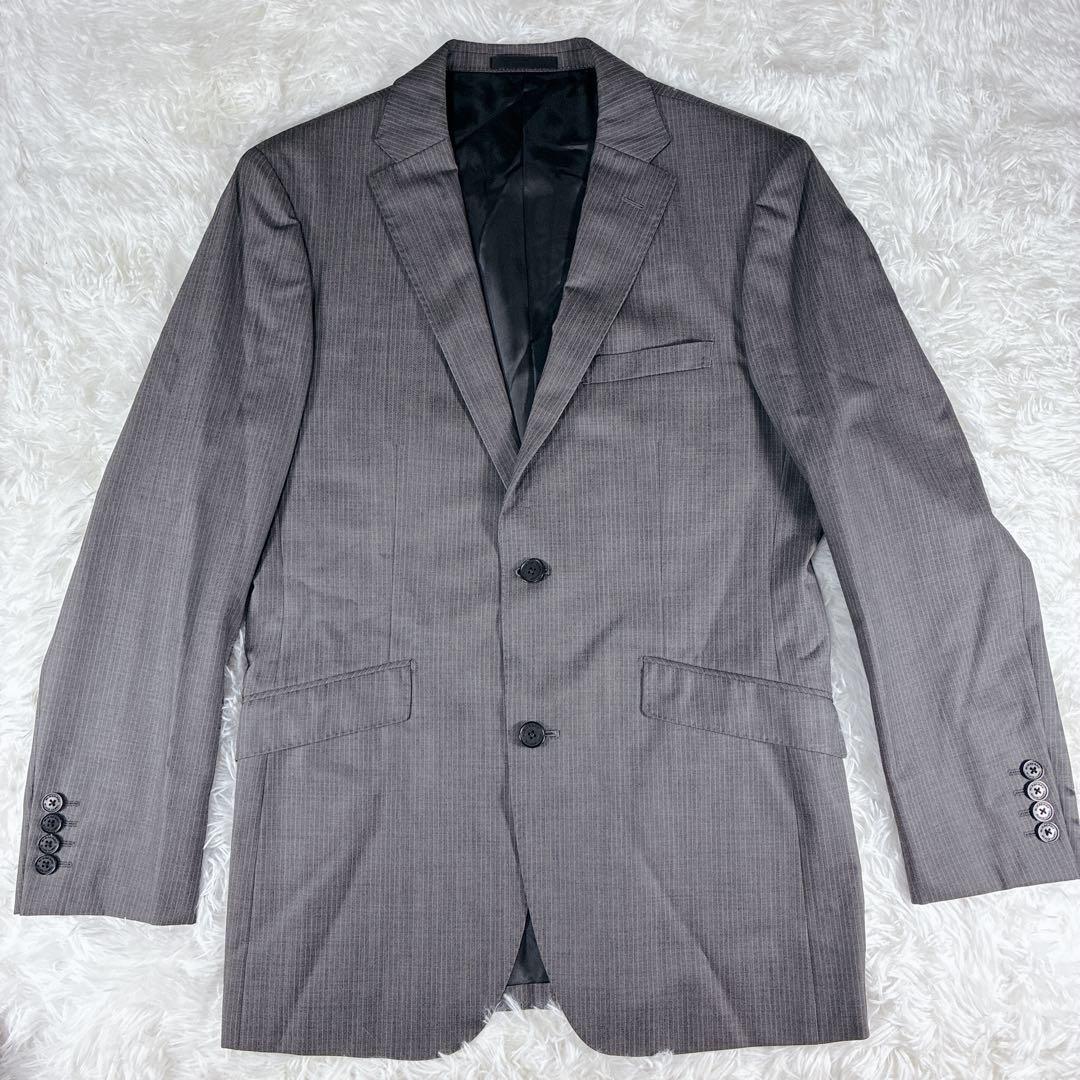 美品 バーバリーブラックレーベル グレー スーツ セットアップ 38R 日本製