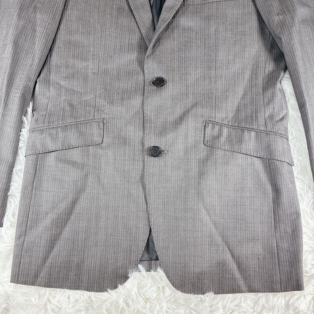 美品 バーバリーブラックレーベル グレー スーツ セットアップ 38R 日本製