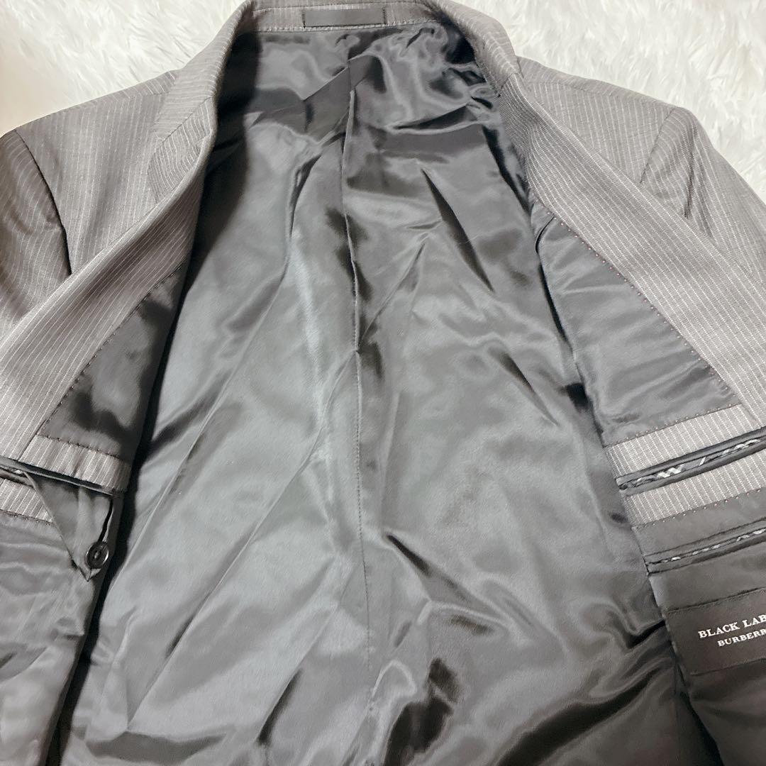 美品 バーバリーブラックレーベル グレー スーツ セットアップ 38R 日本製