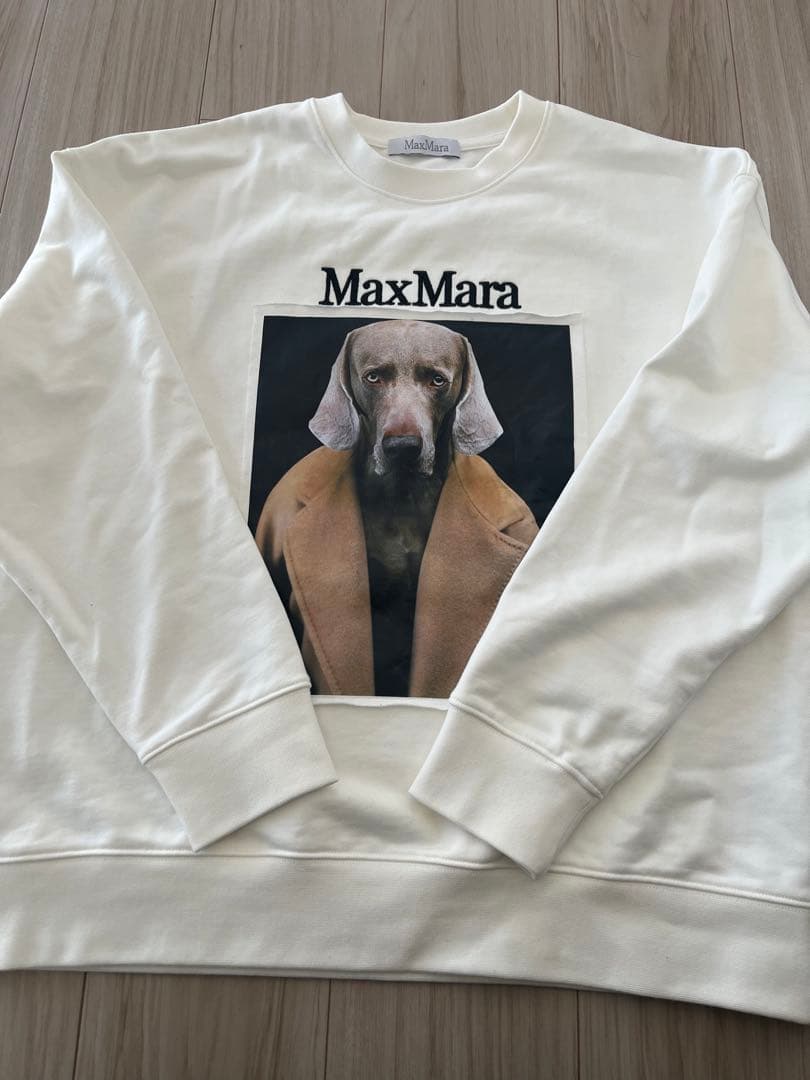 MaxMara 犬プリント スウェット　Sサイズ