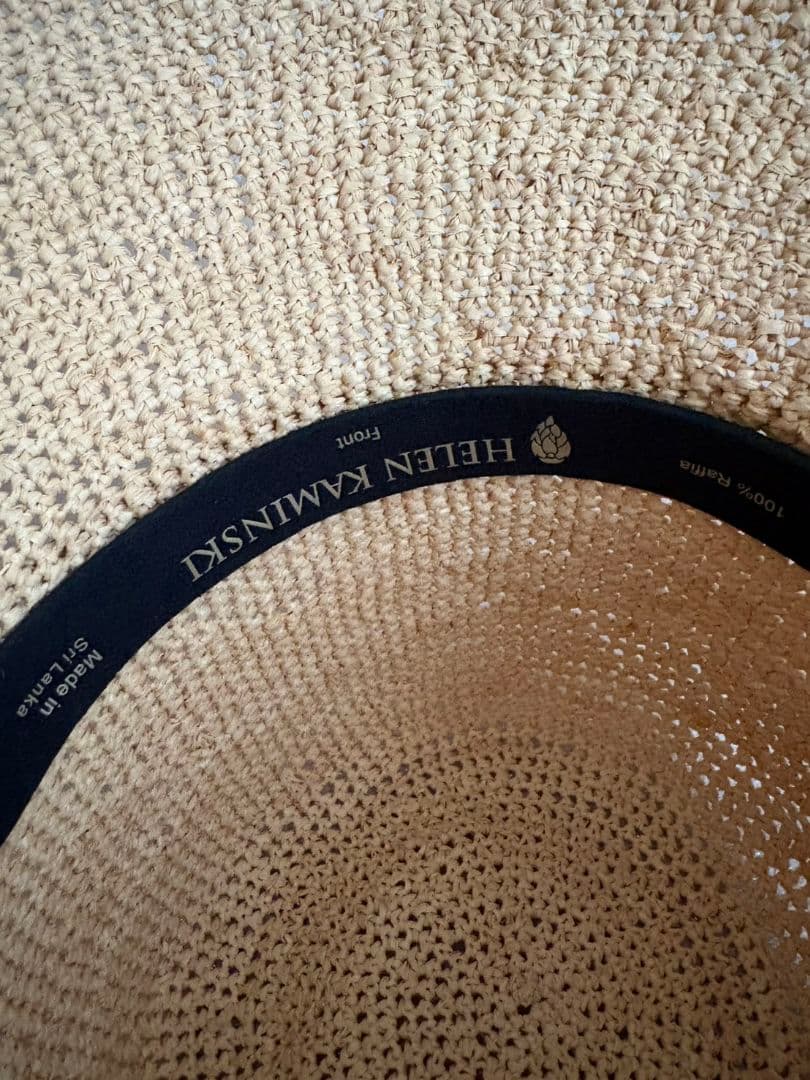 ヘレンカミンスキー 麦わら帽子未使用タグ付き　ナチュラル
