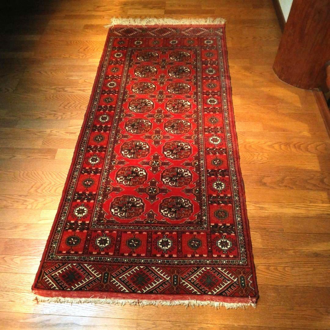 手織り　トルクメン絨毯　ヴィンテージラグ　トライバルラグ