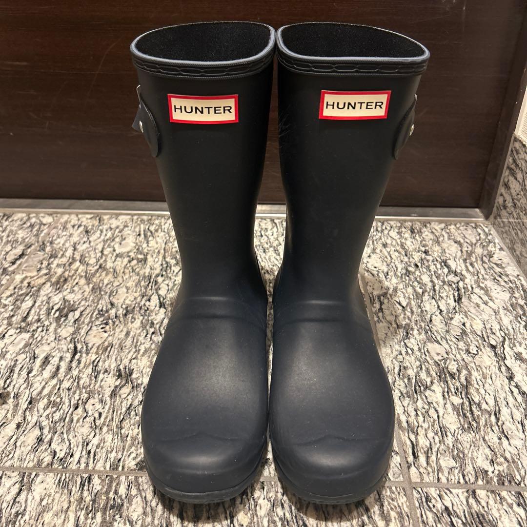 Hunter レインブーツ　ネイビー　25