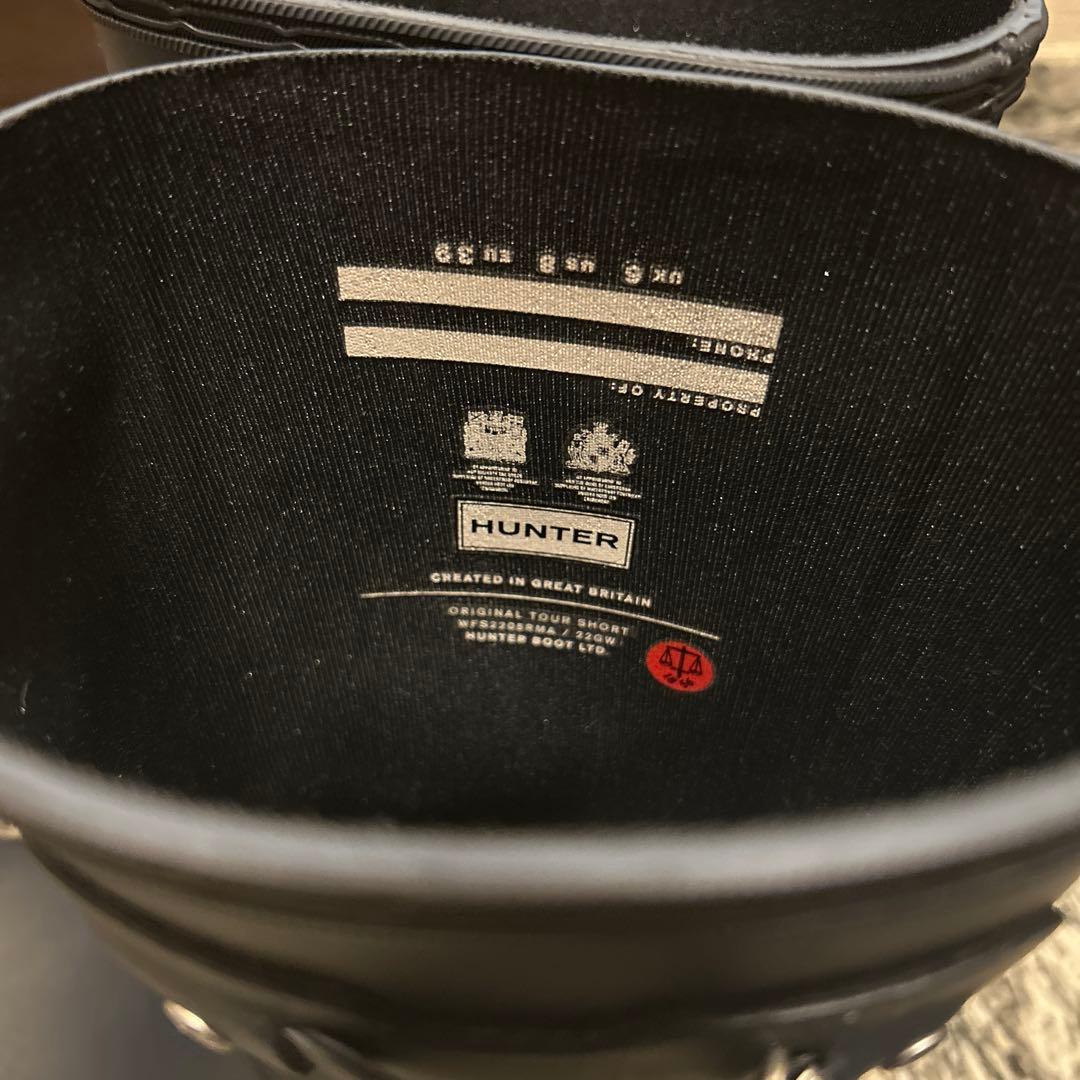 Hunter レインブーツ　ネイビー　25
