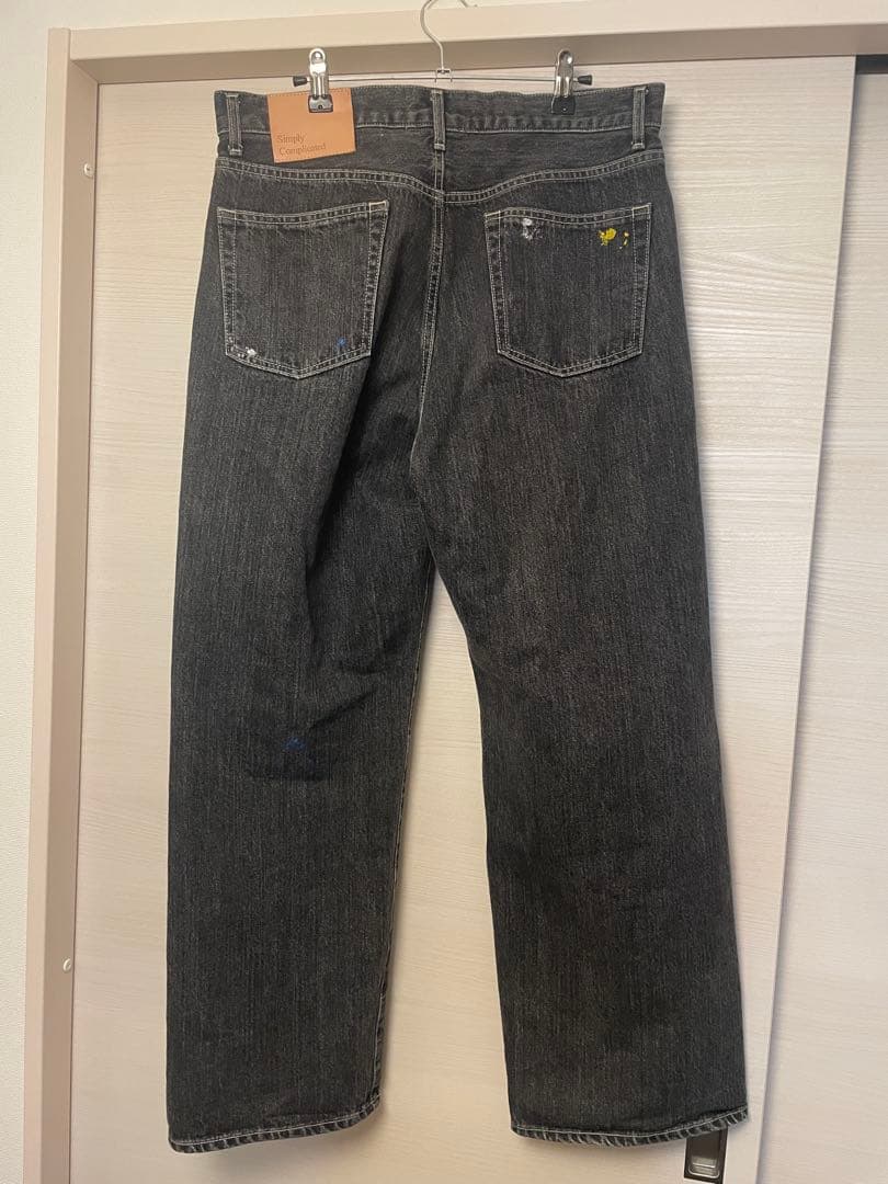 パンツ simply complicated SELVEDGE JEAN BLACK