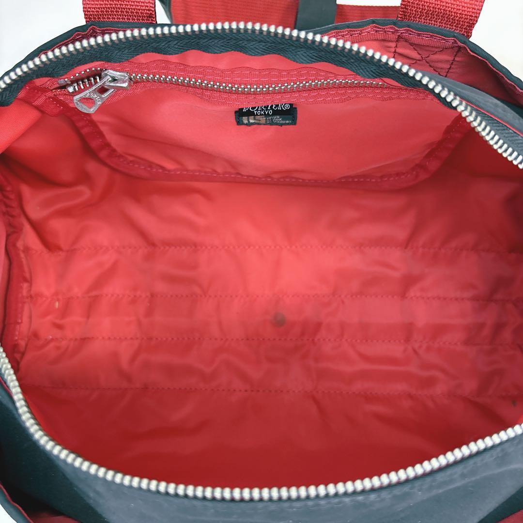 極美品 ポーター エルファイン ボストン 2way ドラム PORTER 黒