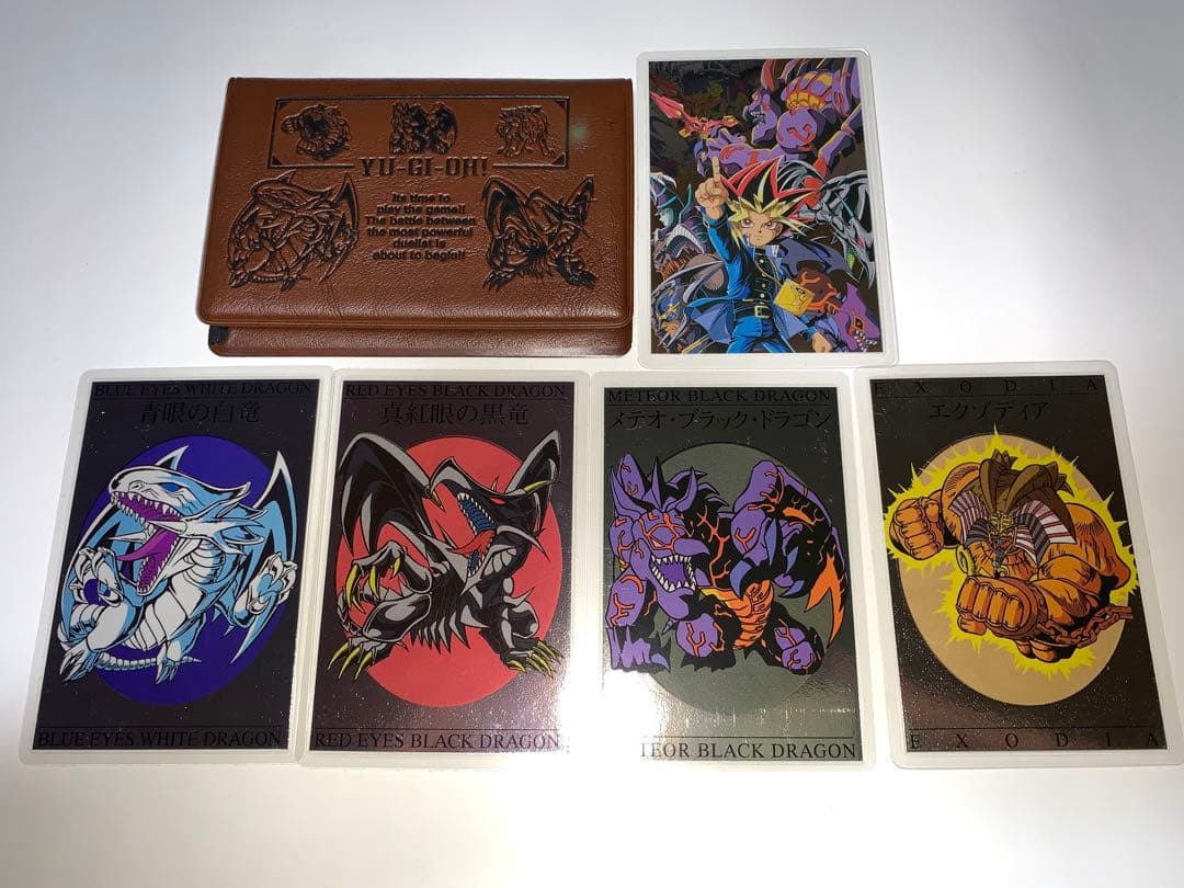 【懐古品】遊戯王 東映版 劇場限定グッズ ラミネートカード5枚セット&パスケース
