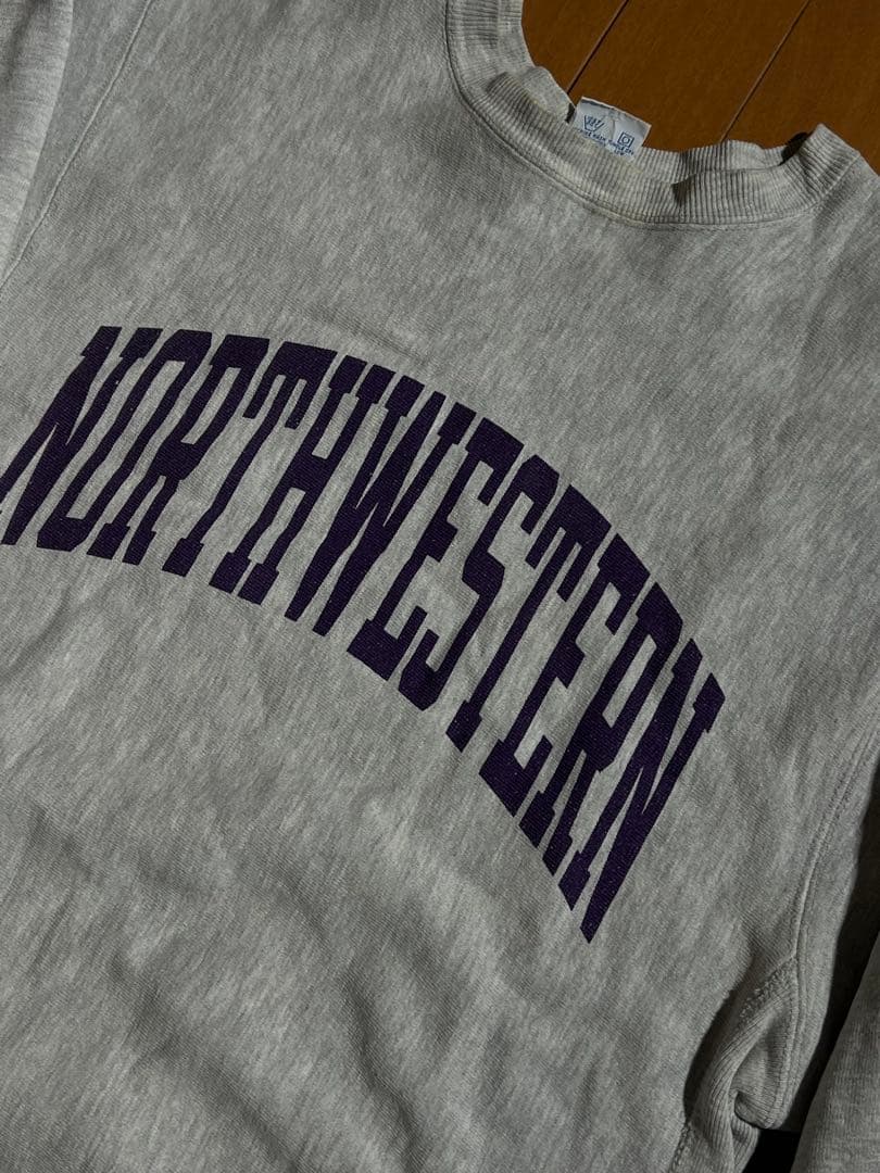 美品　90s USA製　チャンピオン　リバースウィーブ　パープル　パーカー