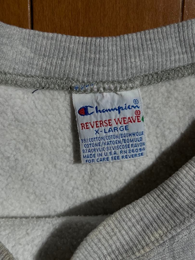 美品　90s USA製　チャンピオン　リバースウィーブ　パープル　パーカー