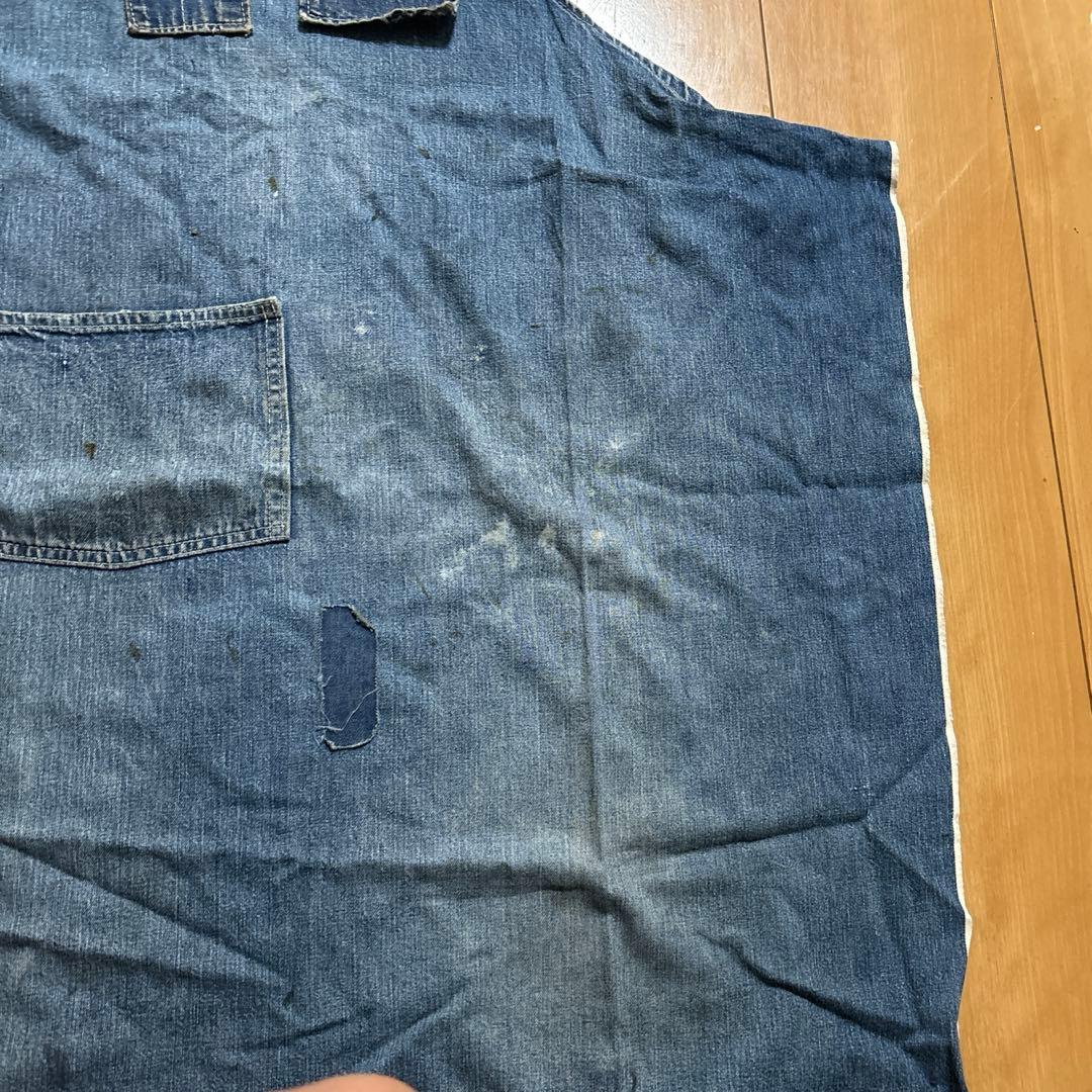 vintageデニム生地ワークエプロンoshkosh special